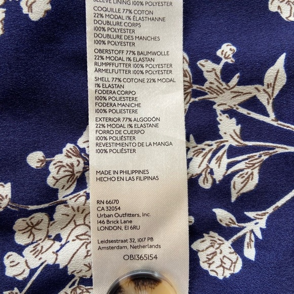 Anthropologie Corduroy Duster Jacket NWT Purple Sz 6 Funky 70s Retro Festival - Picture 8 of 12